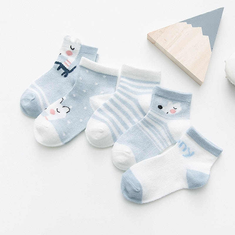 5 Pairs Infant Baby Socks