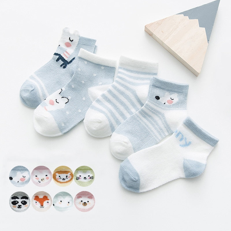 5 Pairs Infant Baby Socks