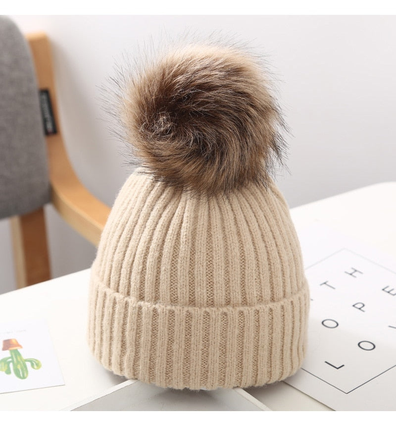 Winter Kids Knitted Beanie Hat