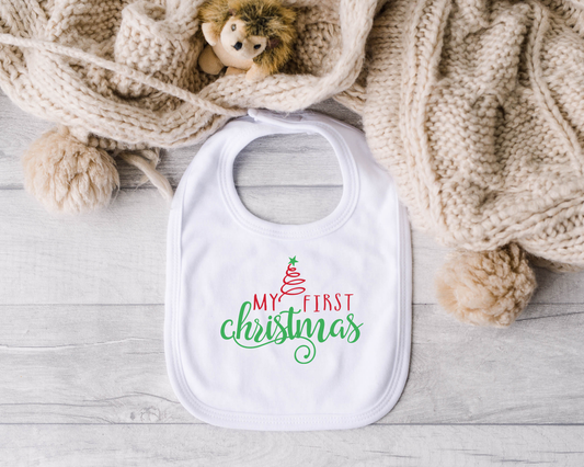 My 1st Christmas Bib