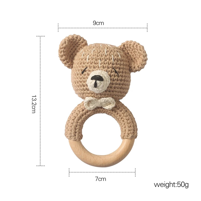 Crochet Animal Rattle Toy and Soother